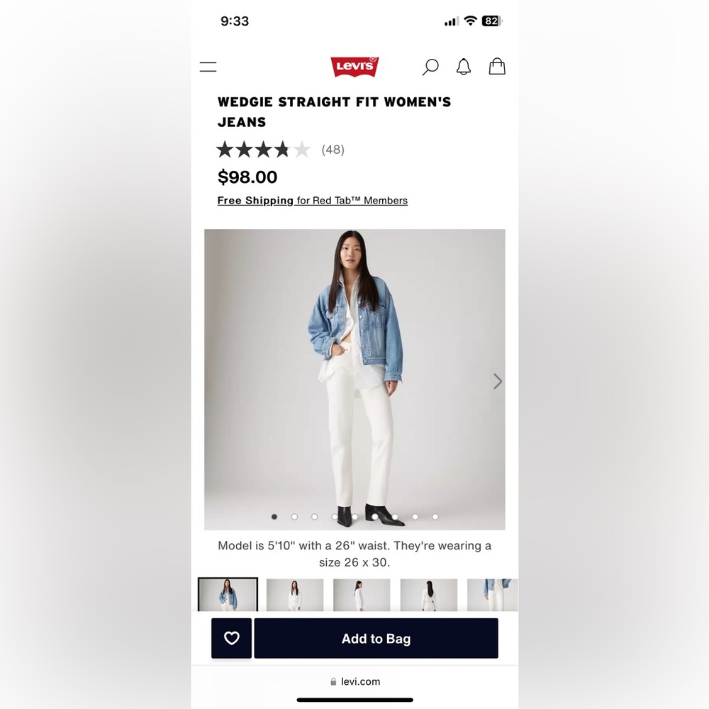 Levi’s Wedgie Jean